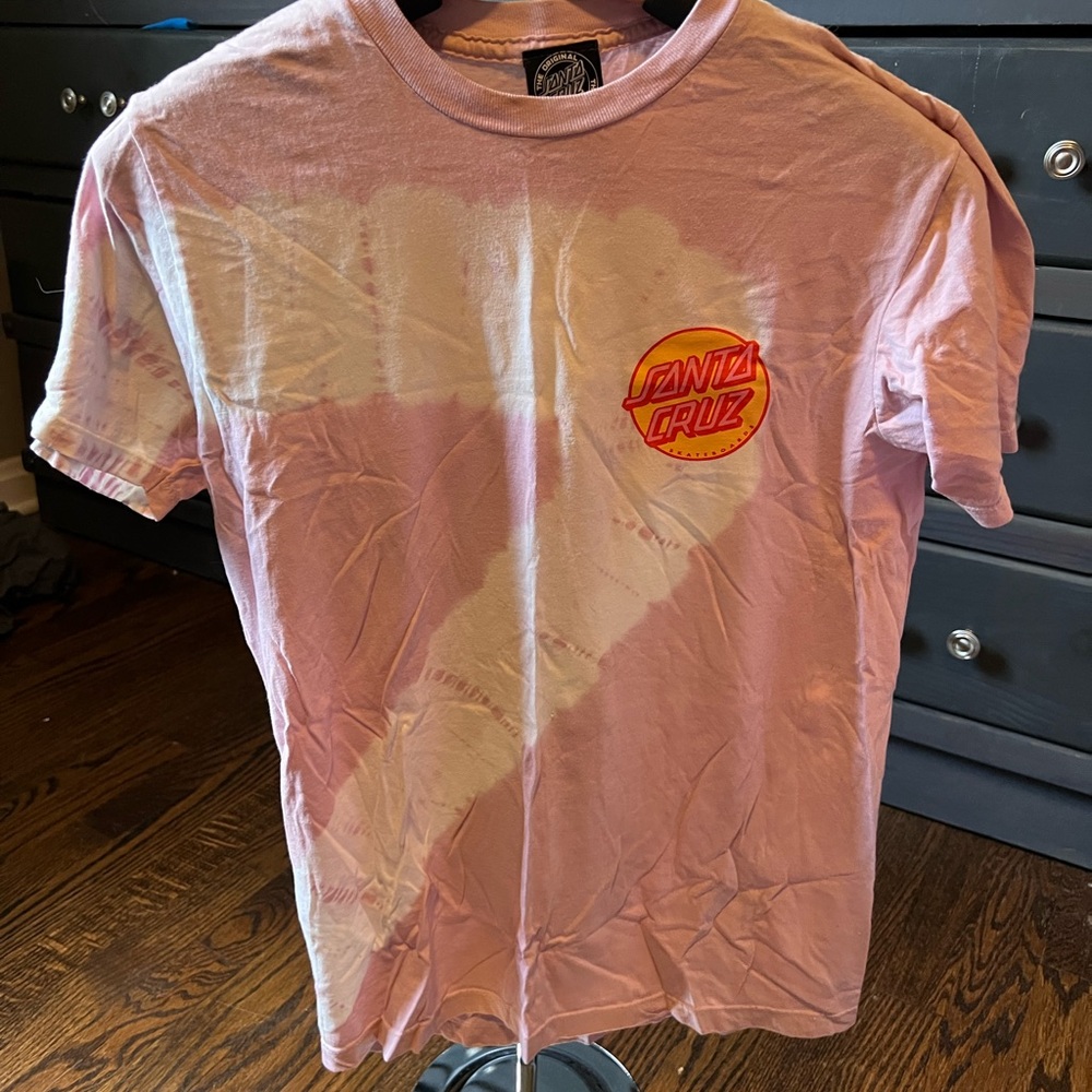 Zumiez Pink Santa Cruz Short Sleeve Tee